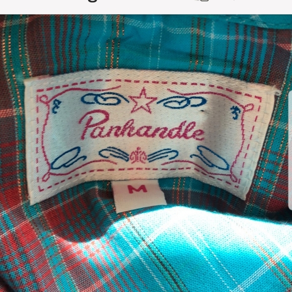 NEW-PANHANDLE WESTERN COWGIRL Button Up SHIRT M - Picture 8 of 8